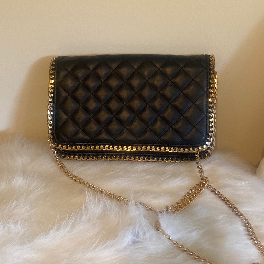 Black chain purse